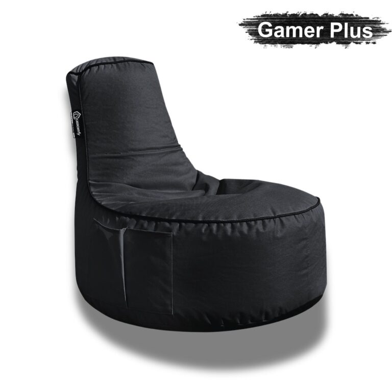 casacomfy-Gamer-Plus-zitzak-zwart