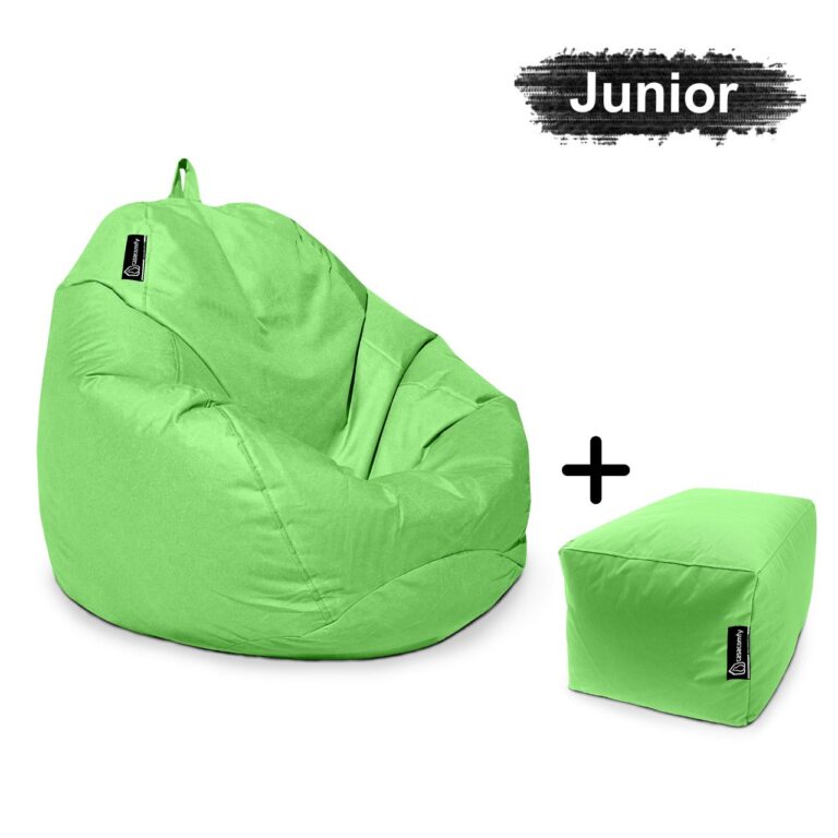 casacomfy-Pear-Junior-met-voetbankje-lime