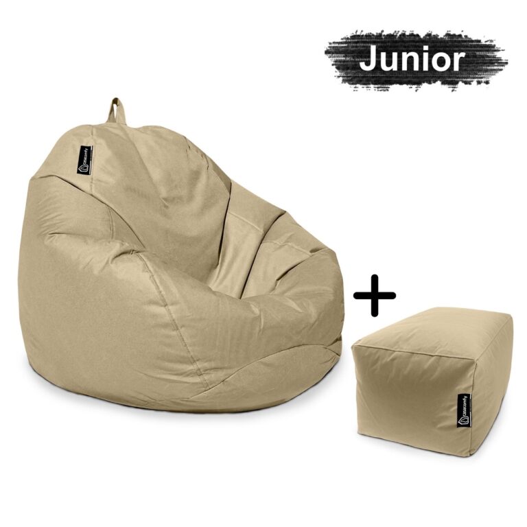 casacomfy-Pear-Junior-met-voetbankje-beige