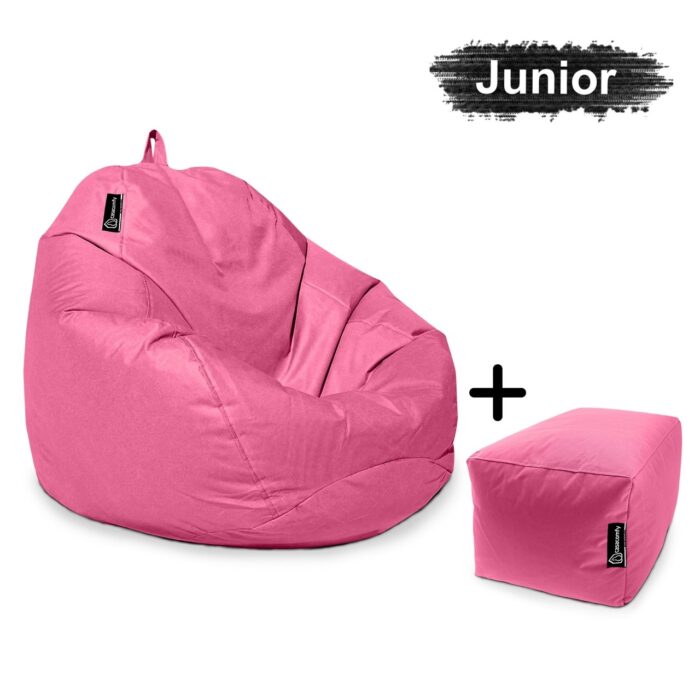 casacomfy-Pear-Junior-met-voetbankje-roze