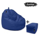 casacomfy-Pear-Junior-met-voetbankje-blauw
