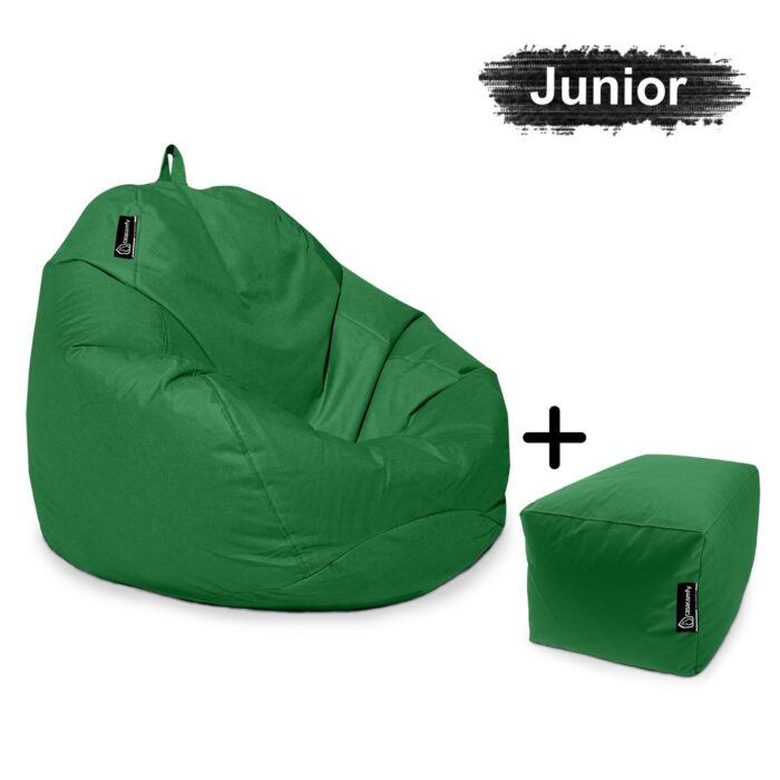 casacomfy-Pear-Junior-met-voetbankje-Groen