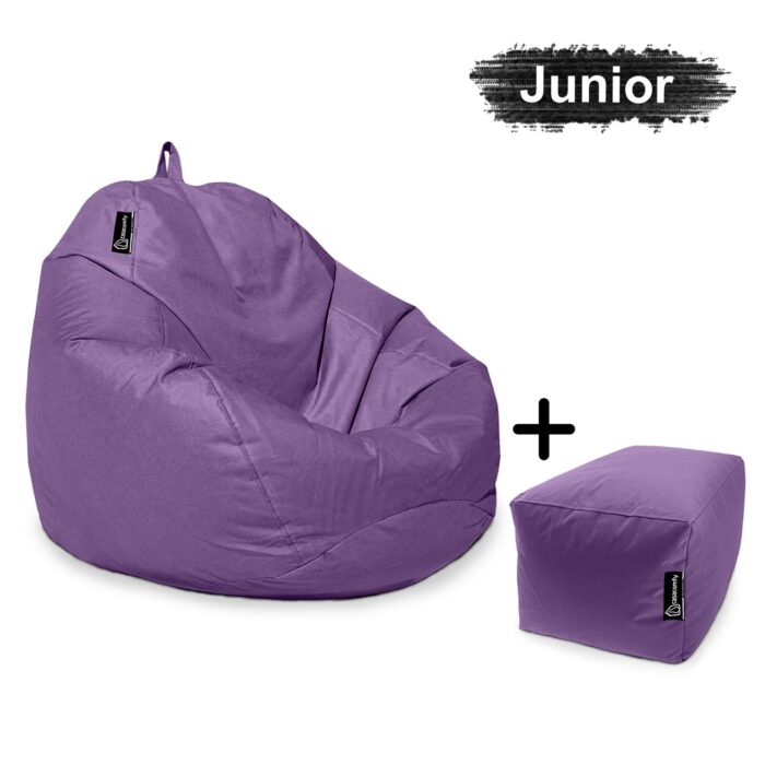 casacomfy-Pear-Junior-met-voetbankje-paars