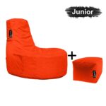 casacomfy-gamer-junior-met-voetbankje-Oranje