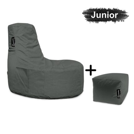 casacomfy-gamer-junior-met-voetbankje-Antraciet