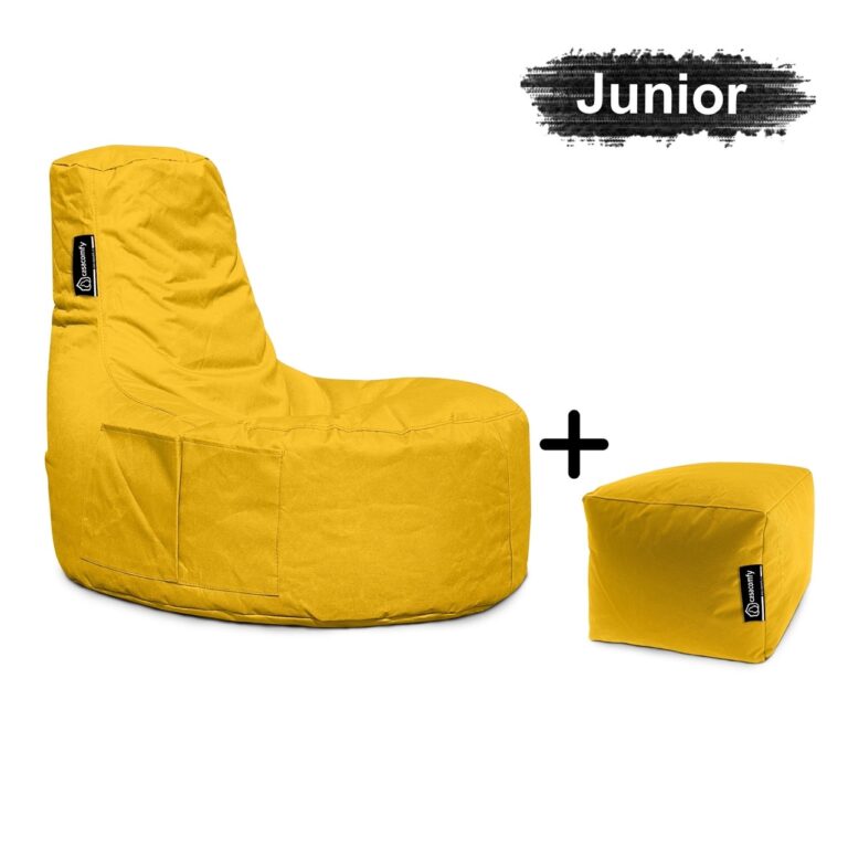 casacomfy-gamer-junior-met-voetbankje-Geel